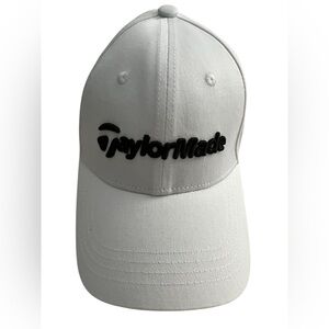 TaylorMade Classic White and Black Golf  Hat Cap